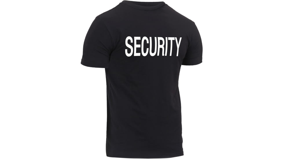 Rothco Athletic Fit Security T-Shirt, Mens, Black, Extra Large, 1194-947