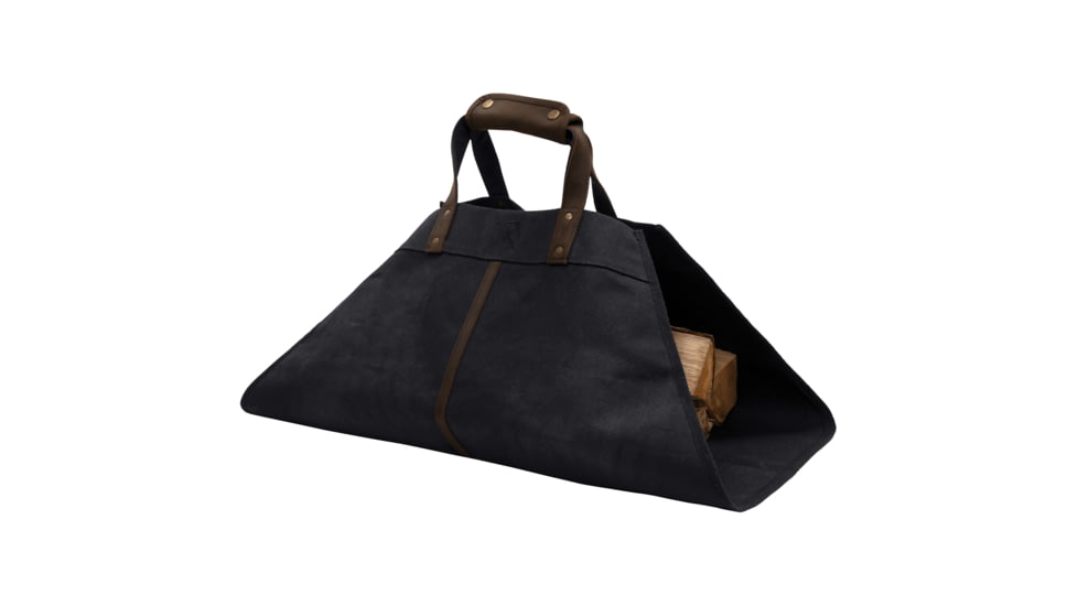 Rothco Backwoods Waxed Canvas Log Carrier, Black, 71080-Black