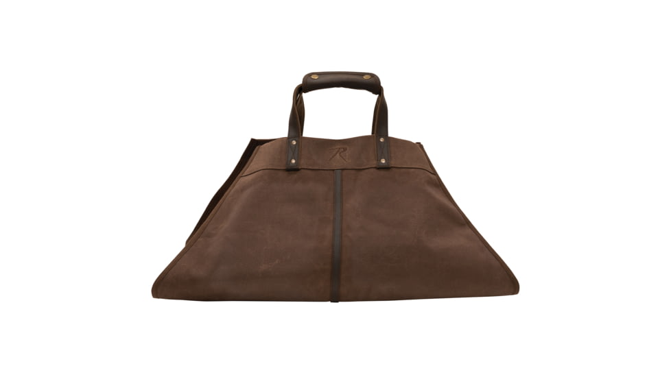 Rothco Backwoods Waxed Canvas Log Carrier, Earth Brown, 71082-EarthBrown