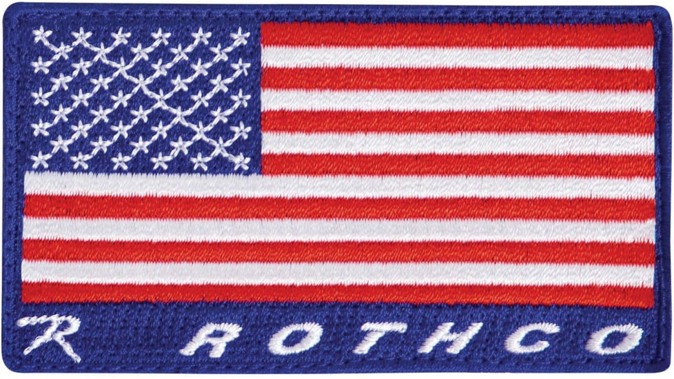 Rothco Brand US Flag Patch, Red/White/Blue, 1897-RedWhiteBlue
