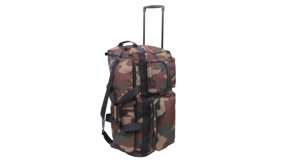 Rothco Camo 30 Military Expedition Wheeled Bag, Woodland Camo, 2655-WoodlandCamo
