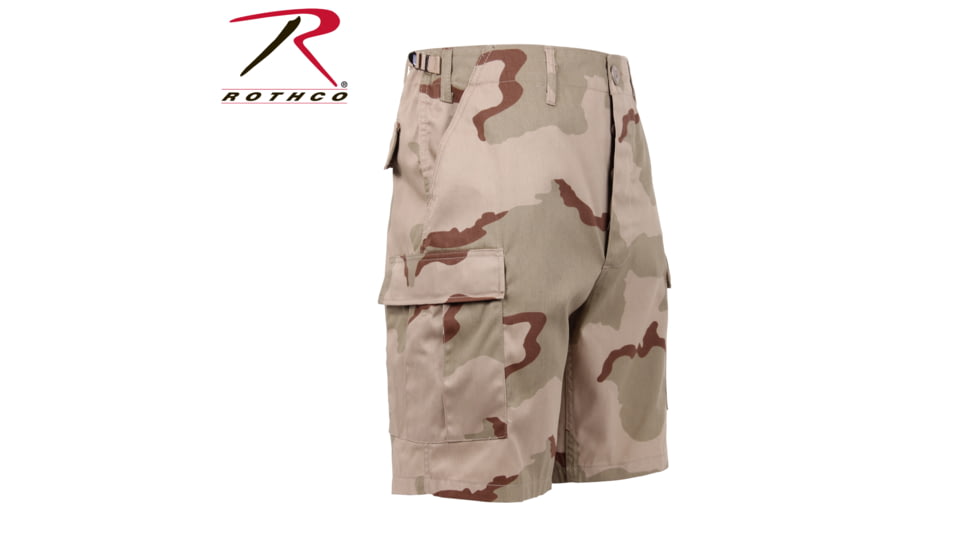Rothco Camo BDU Shorts, 6-Color Desert Camo, Extra Small, 7072-6-ColorDesertCamo-XS