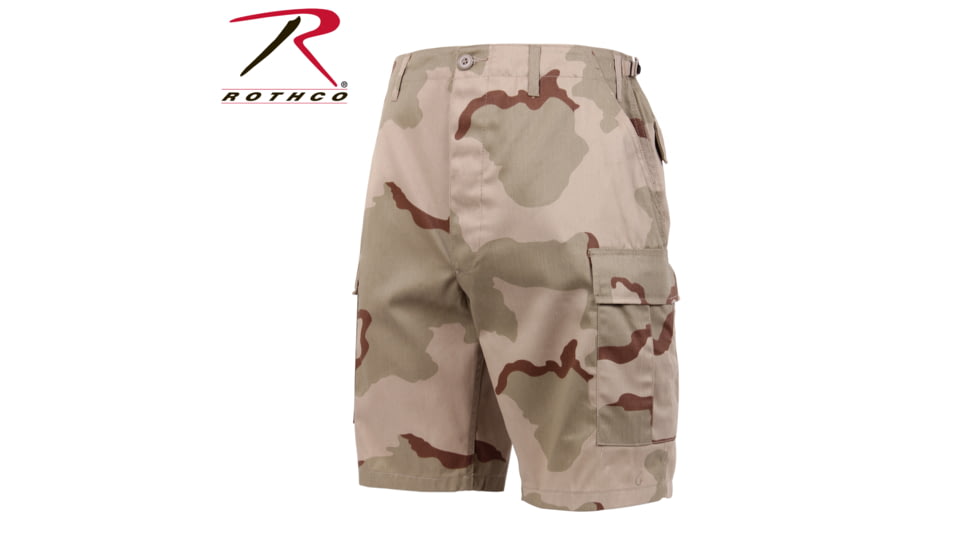 Rothco Camo BDU Shorts, 6-Color Desert Camo, Extra Small, 7072-6-ColorDesertCamo-XS