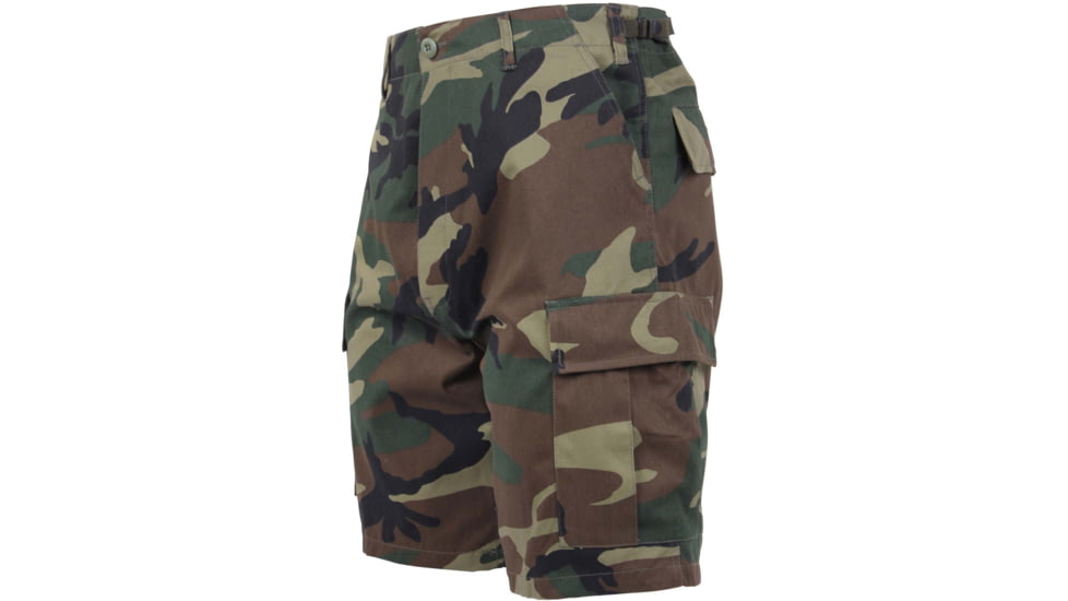 Rothco Camo BDU Shorts, Woodland Camo, Small, 65212-WoodlandCamo-S