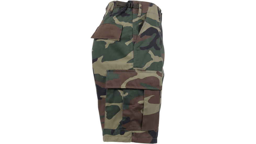 Rothco Camo BDU Shorts, Woodland Camo, Small, 65212-WoodlandCamo-S
