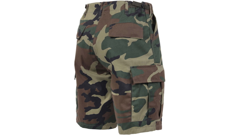 Rothco Camo BDU Shorts, Woodland Camo, Small, 65212-WoodlandCamo-S