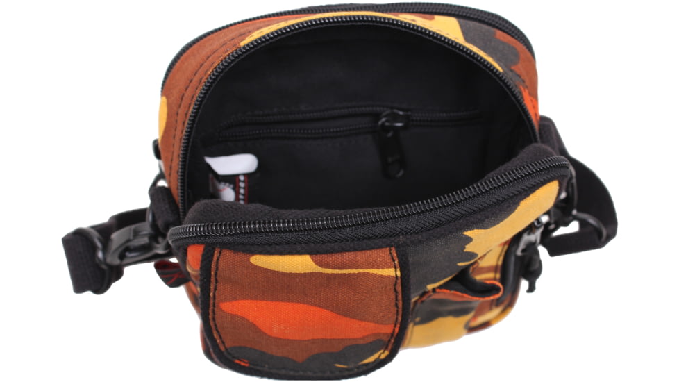Rothco Camo Excursion Organizer Shoulder Bag, Savage Orange Camo, 2323