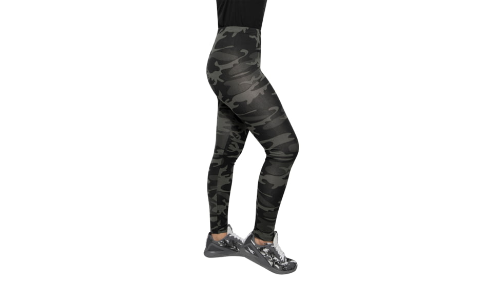 Rothco Camo Leggings - Women's, 2XL, Black Camo, 3894-BlackCamo-2XL