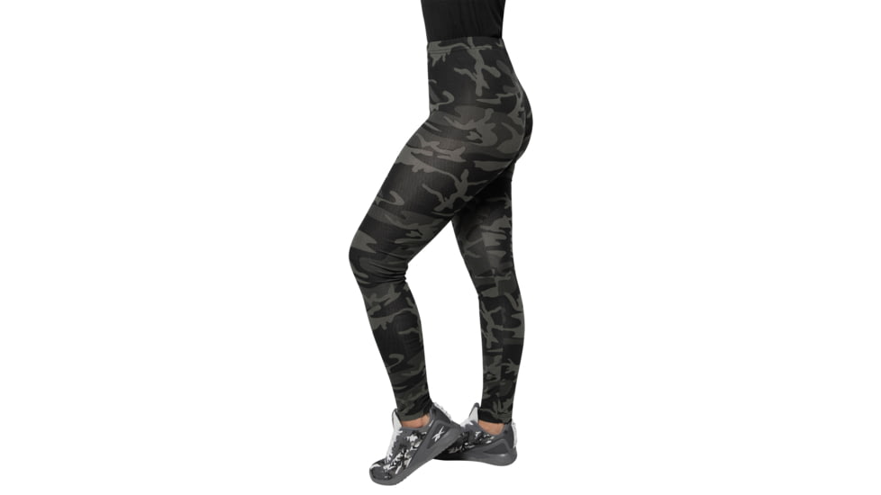 Rothco Camo Leggings - Women's, 2XL, Black Camo, 3894-BlackCamo-2XL
