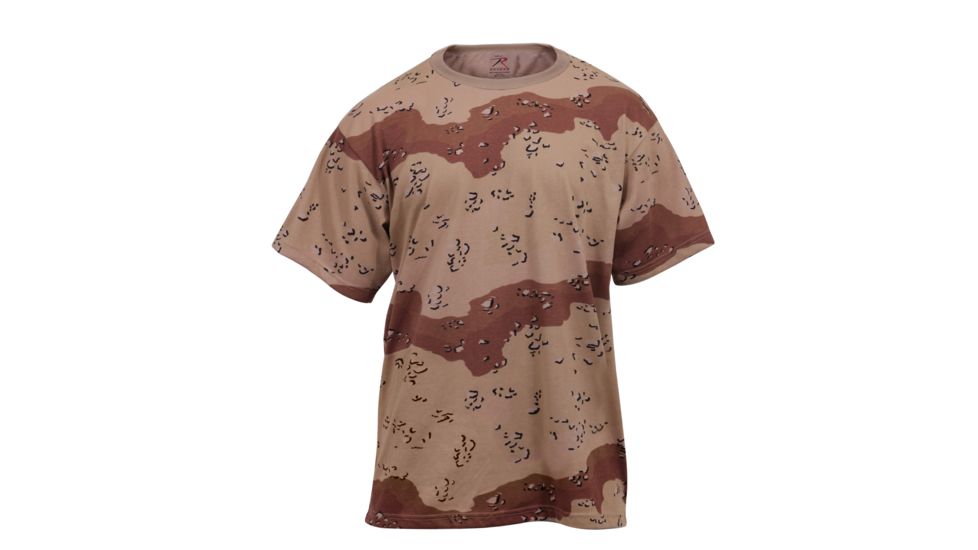 Rothco Camo T-Shirts, 6-Color Desert Camo, M, 6767-6-ColorDesertCamo-M