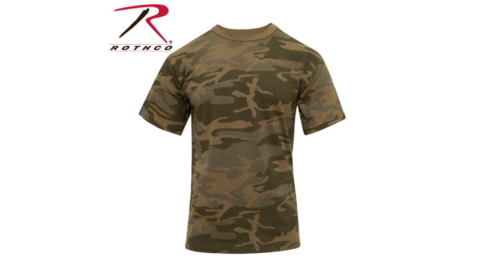 Rothco Camo T-Shirts, Small, Coyote Camo, 10566-CoyoteCamo-S