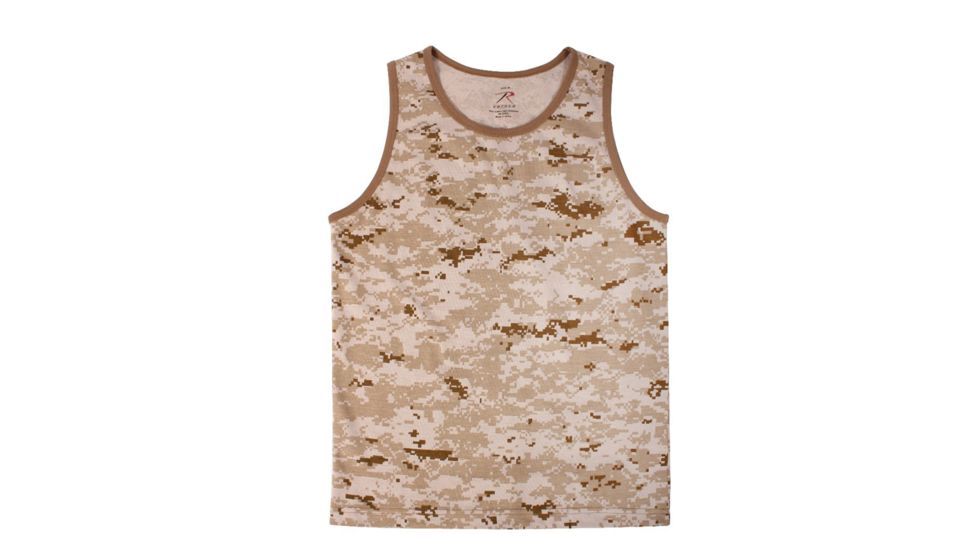 Rothco Camo Tank Top, Desert Digital Camo, XL, 8772-DesertDigitalCamo-XL
