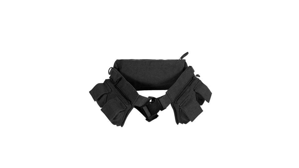 Rothco Canvas 7 Pocket Fanny Pack, Black, 4258-Black