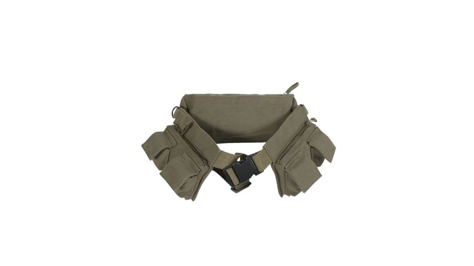Rothco Canvas 7 Pocket Fanny Pack, Olive Drab, 4257-OliveDrab