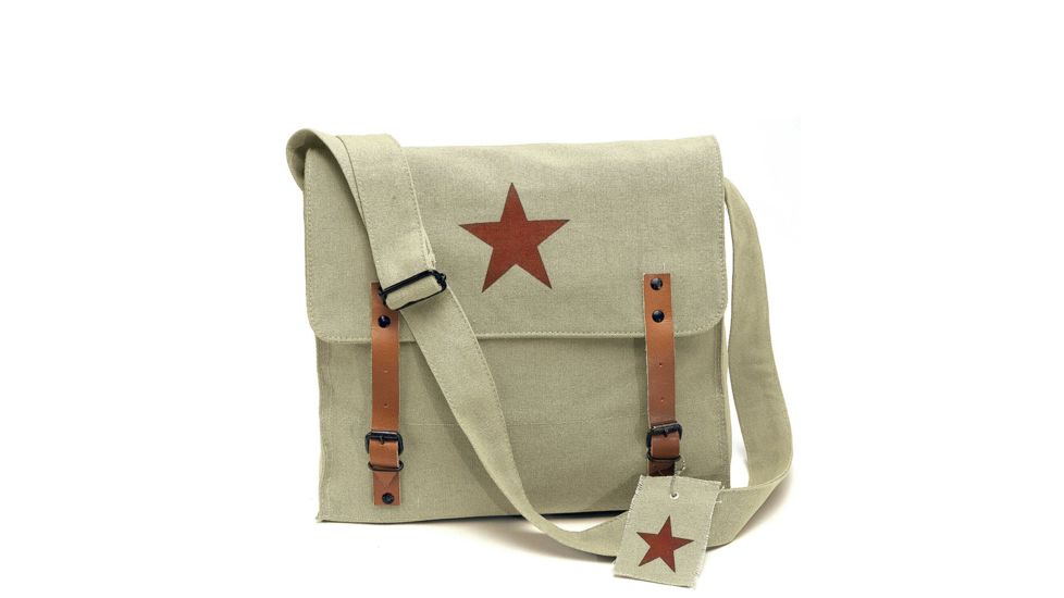Rothco Canvas Classic Bag w/ Medic Star, Khaki, 9132-Khaki