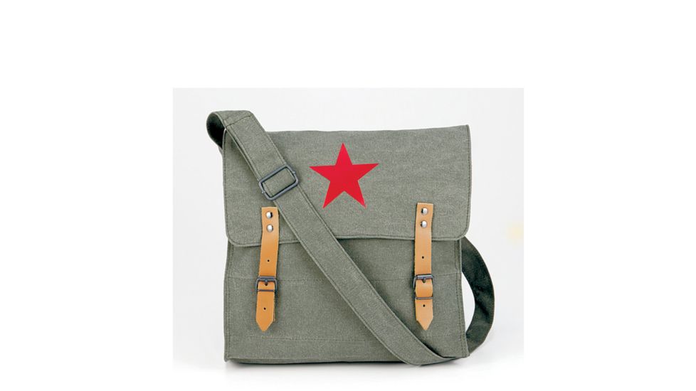 Rothco Canvas Classic Bag w/ Medic Star, Vintage Olive Drab, 9142-VintageOliveDrab
