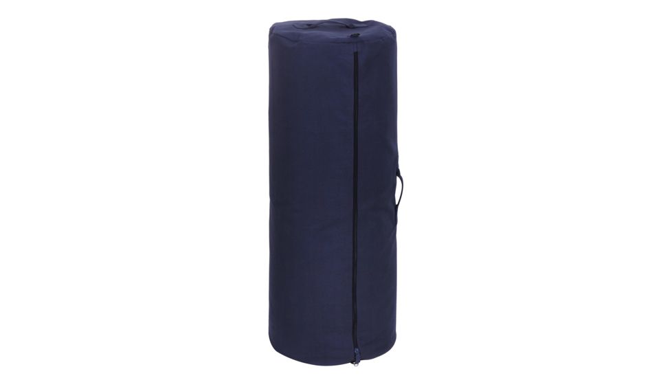 Rothco Canvas Duffle Bag With Side Zipper, Navy Blue, 30x50, 3493-NavyBlue-30x50
