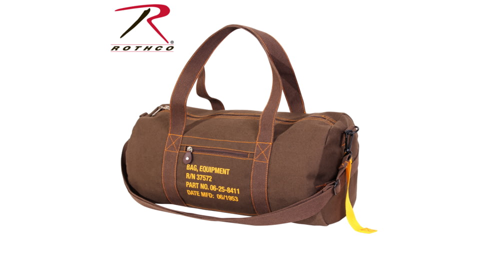 Rothco Canvas Equipment Bag 3649, Woodland Camo, 19 in, 22338-WoodlandCamo-19Inches