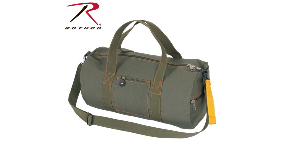 Rothco Canvas Equipment Bag 3649, Woodland Camo, 19 in, 22338-WoodlandCamo-19Inches