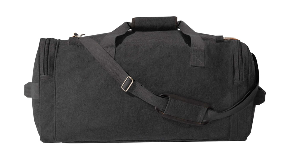 Rothco Canvas Long Weekend Bag, Charcoal Grey, 96110