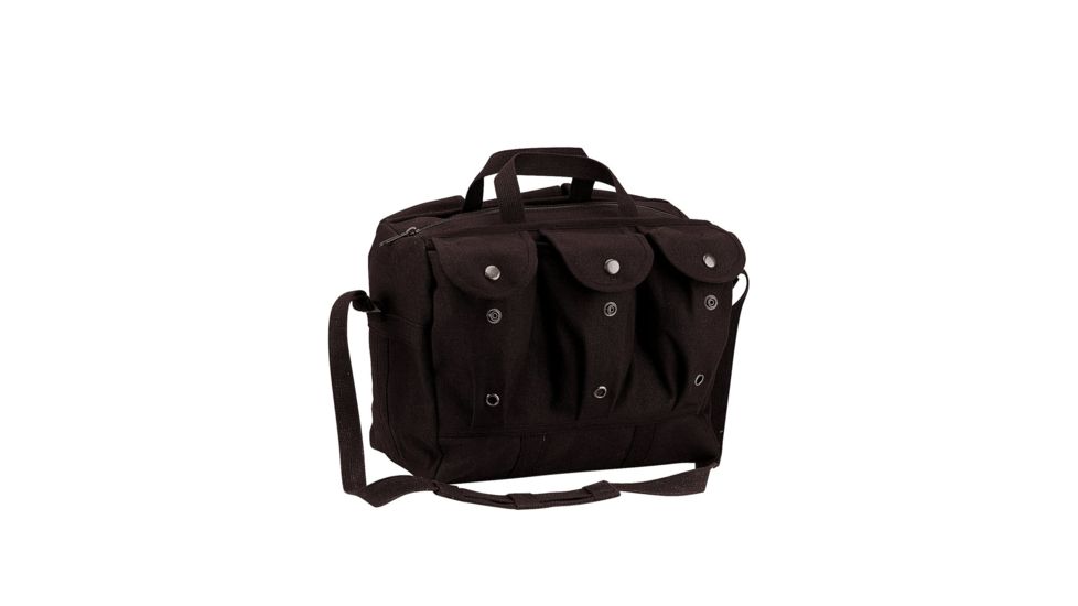 Rothco Canvas Medical Equipment Bag, Black, 8158-Black
