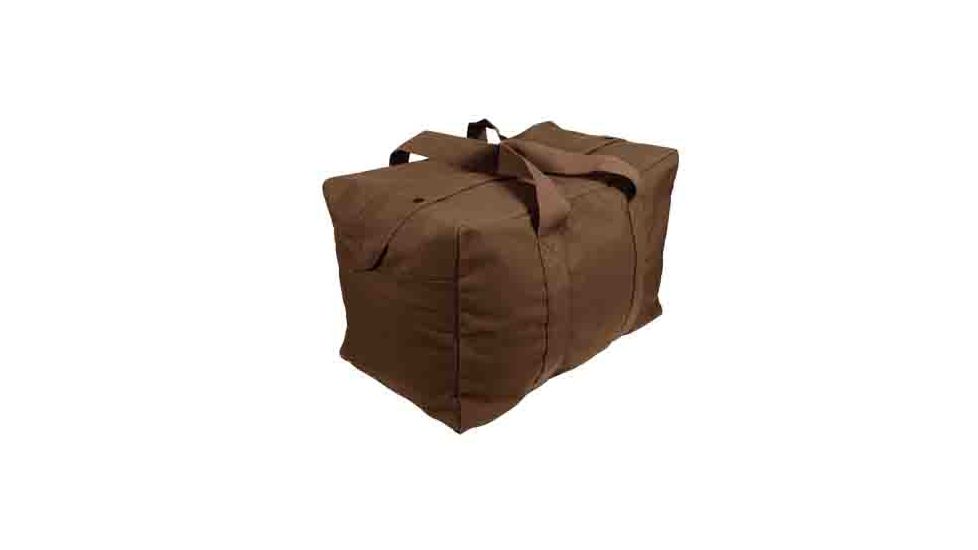 Rothco Canvas Parachute Cargo Bag, Earth Brown, 3523-EarthBrown