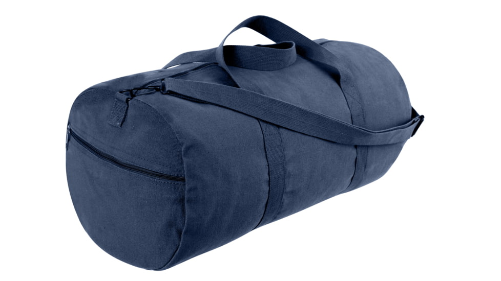 Rothco Canvas Shoulder Duffle Bags, 15in, Navy Blue, 22153-NavyBlue-15Inches