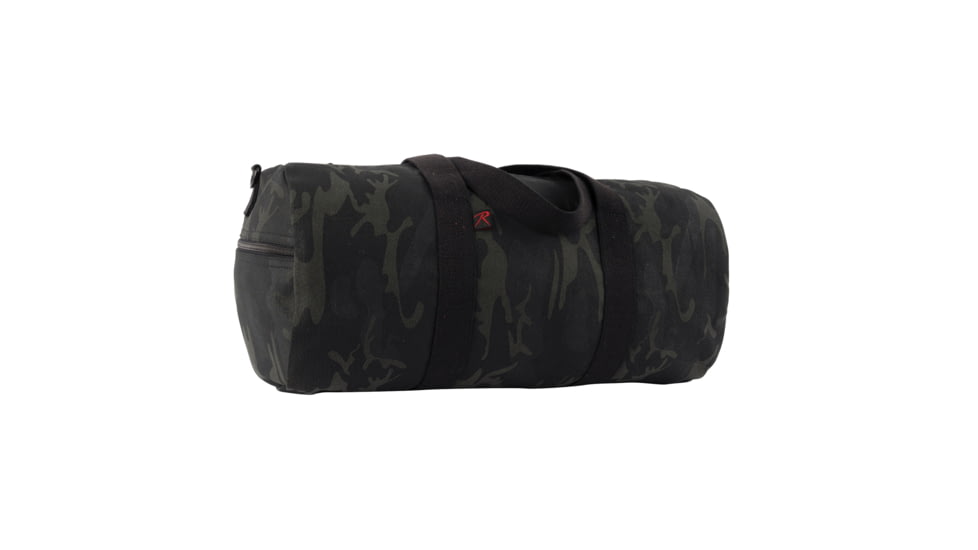 Rothco Canvas Shoulder Duffle Bag, Midnight Black Camo, 19 in, 22214-19Inches