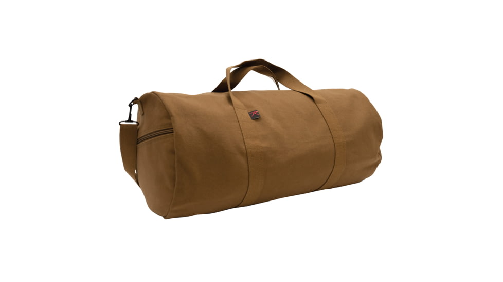 Rothco Canvas Shoulder Duffle Bags, 19 in, Work Brown, 22410-WorkBrown-19Inches