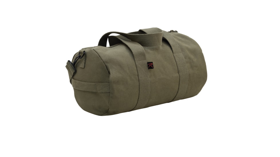 Rothco Canvas Shoulder Duffle Bags, 15in, Olive Drab, 22151-OliveDrab-15Inches