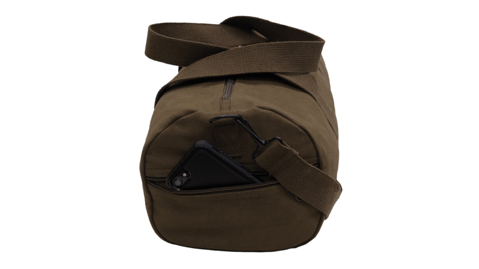 Rothco Canvas Shoulder Duffle Bags, 15in, Earth Brown, 22152-EarthBrown-15Inches
