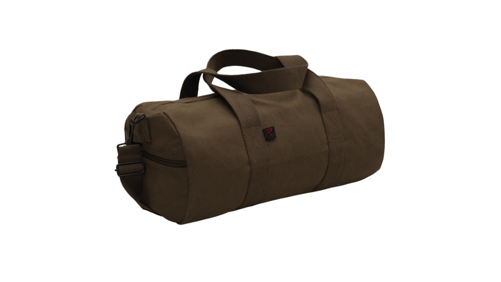 Rothco Canvas Shoulder Duffle Bags, 15in, Earth Brown, 22152-EarthBrown-15Inches