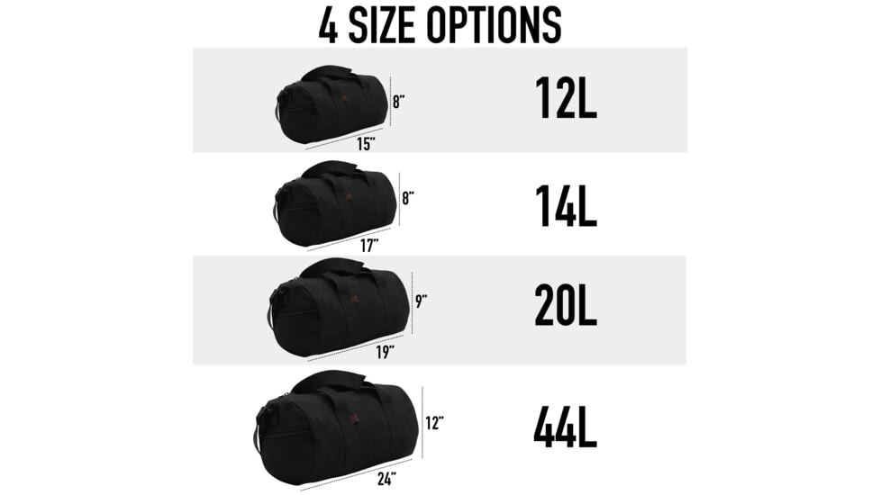 Rothco Canvas Shoulder Duffle Bags, 15in, Navy Blue, 22153-NavyBlue-15Inches