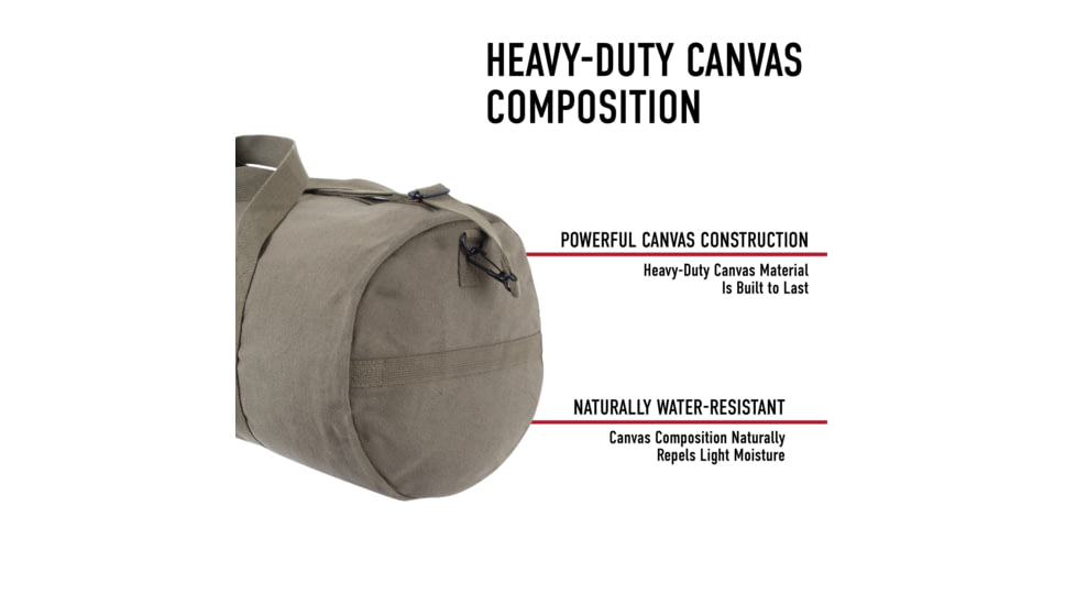 Rothco Canvas Shoulder Duffle Bags, 15in, Navy Blue, 22153-NavyBlue-15Inches