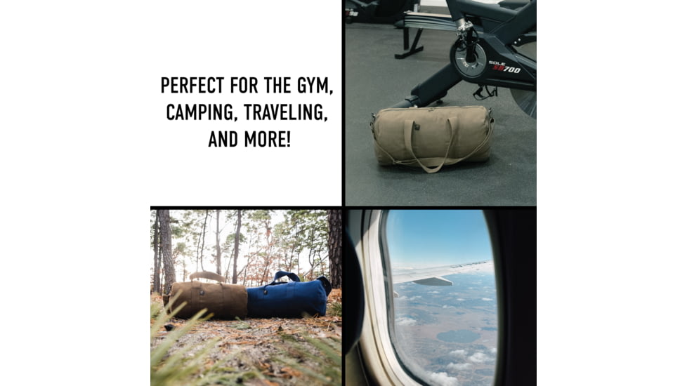 Rothco Canvas Shoulder Duffle Bags, 15in, Navy Blue, 22153-NavyBlue-15Inches