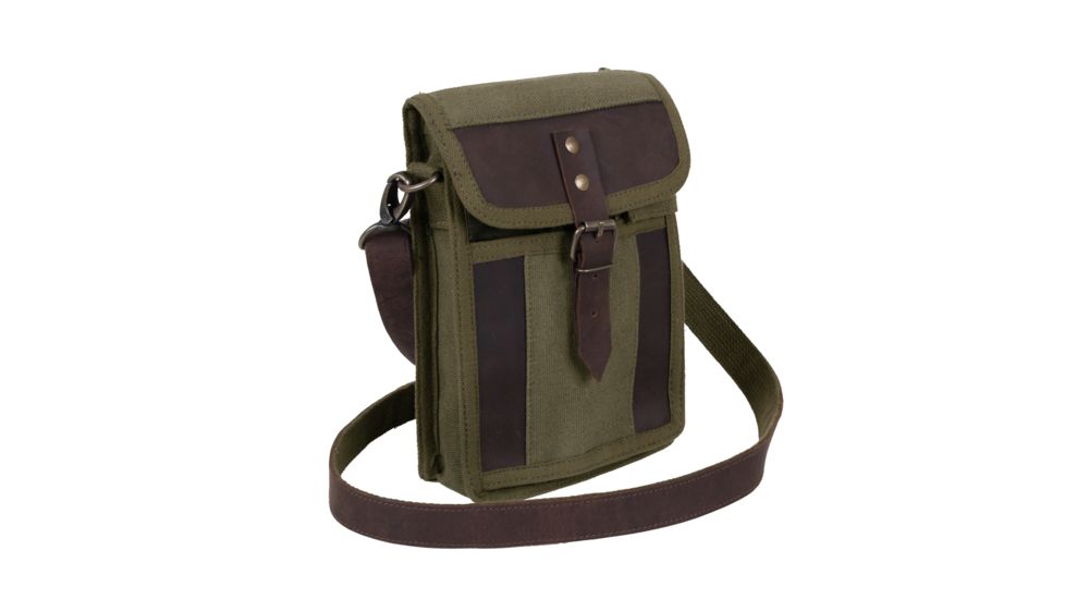 Rothco Canvas Travel Portfolio Bag With Leather Accents, 2349