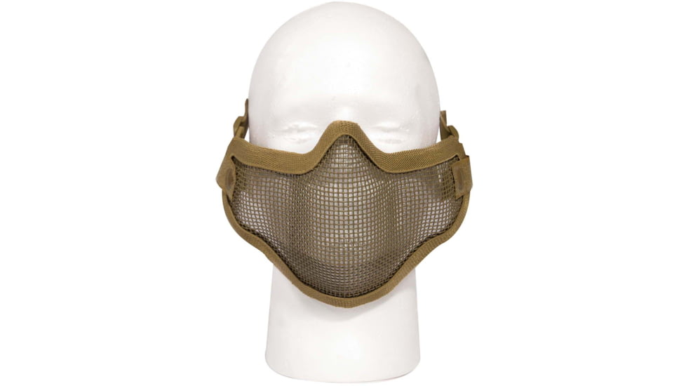 Rothco Carbon Steel Half Face Mask, Coyote Brown, 85770-CoyoteBrown