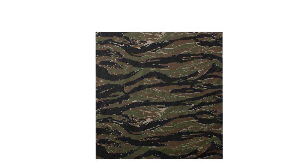 Rothco Classic Camo Bandana, Tiger Stripe Camo, 4140-TigerStripeCamo