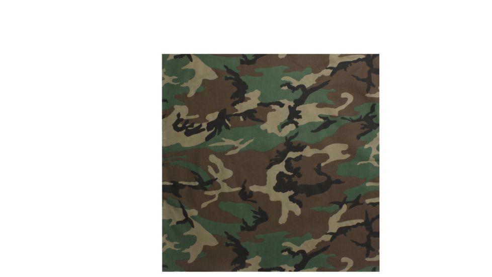 Rothco Classic Camo Bandana, Woodland Camo, 4141-WoodlandCamo