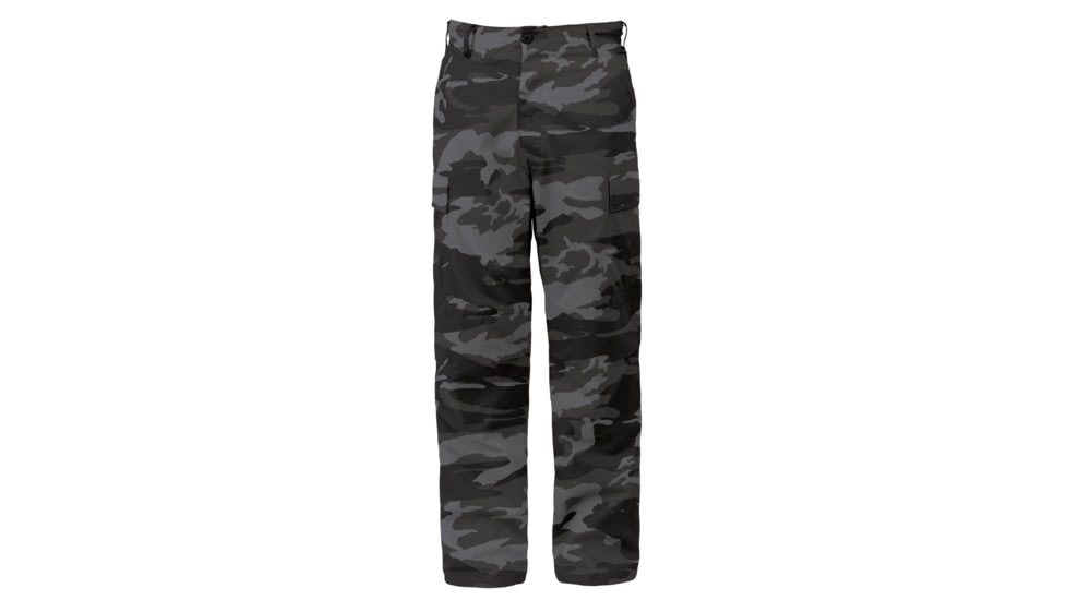 Rothco Color Camo Tactical BDU Pants - Mens, Black Camo, S, 3843-Sm