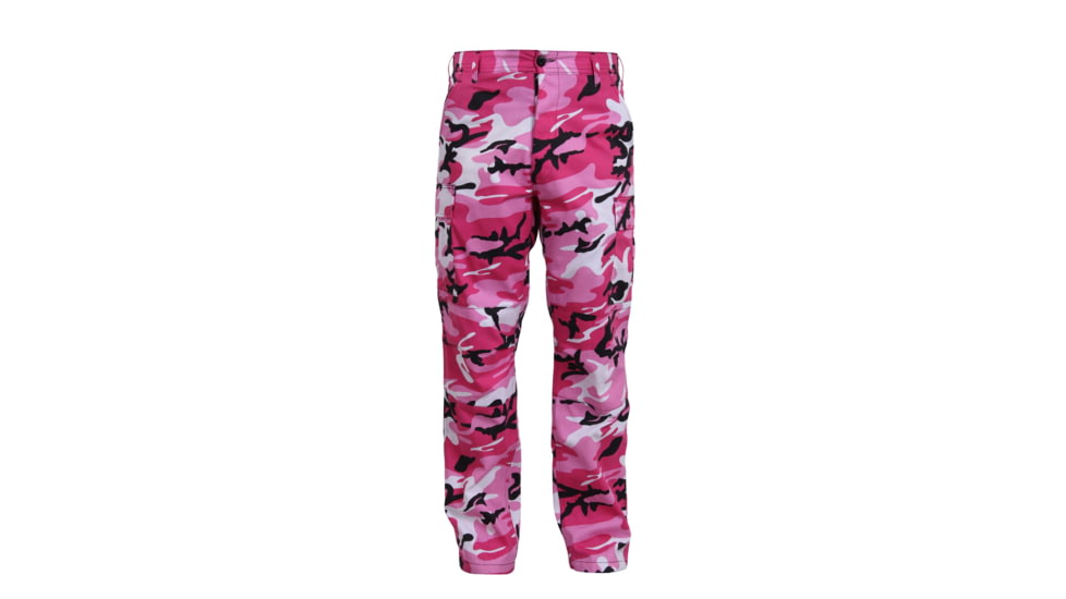 Rothco Color Camo Tactical BDU Pants - Mens, Pink Camo, Small, 8670-PinkCamo-S27-31Waist