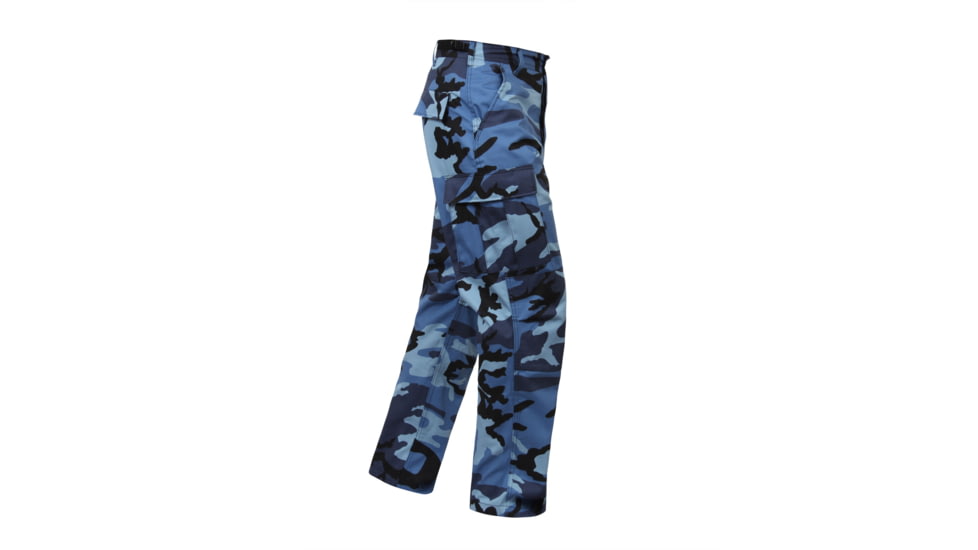 Rothco Color Camo Tactical BDU Pants - Mens, Sky Blue Camo, Extra Small, 7882-SkyBlueCamo-XS23-27Waist