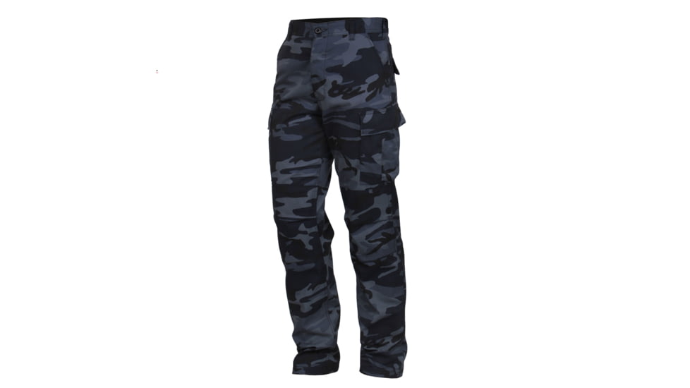 Rothco Color Camo Tactical BDU Pants - Mens, Extra Small, Midnight Blue Camo, 4712-MidnightBlueCamo-XS