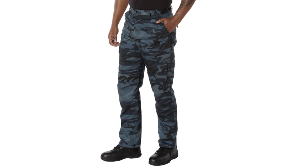 Rothco Color Camo Tactical BDU Pants - Mens, Extra Small, Midnight Blue Camo, 4712-MidnightBlueCamo-XS
