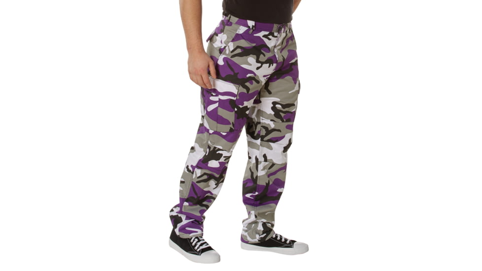 Rothco Color Camo Tactical BDU Pants - Mens, Ultra Violet Camo, XS, 7925-XS