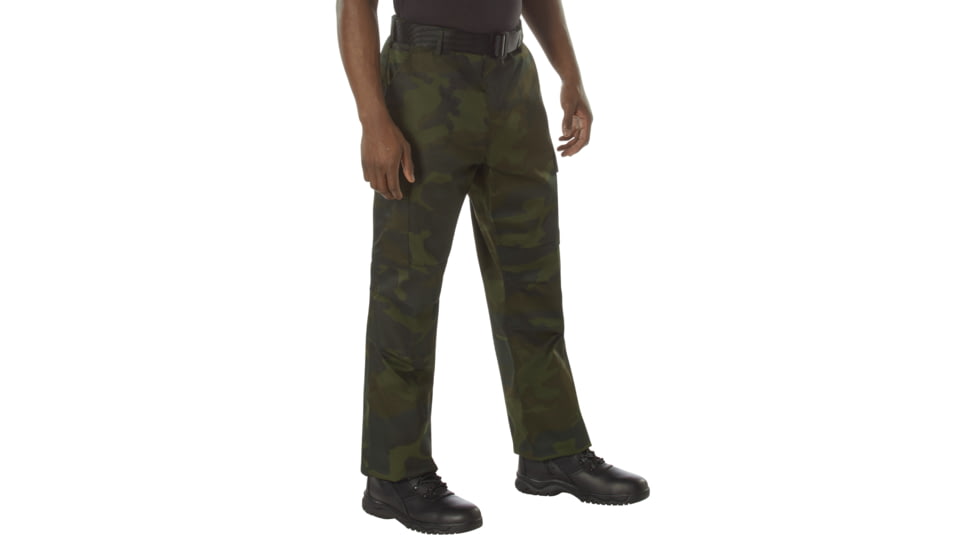 Rothco Color Camo Tactical BDU Pants - Mens, S 27in-31in Waist, Camo, 12030-MidnightWoodlandCamo-S27-31Waist