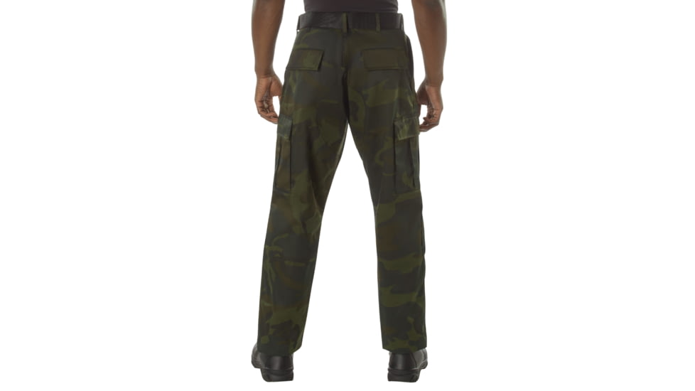 Rothco Color Camo Tactical BDU Pants - Men's, Midnight Woodland Camo, Small, 12030-MidWoodCamo-S27-31Waist