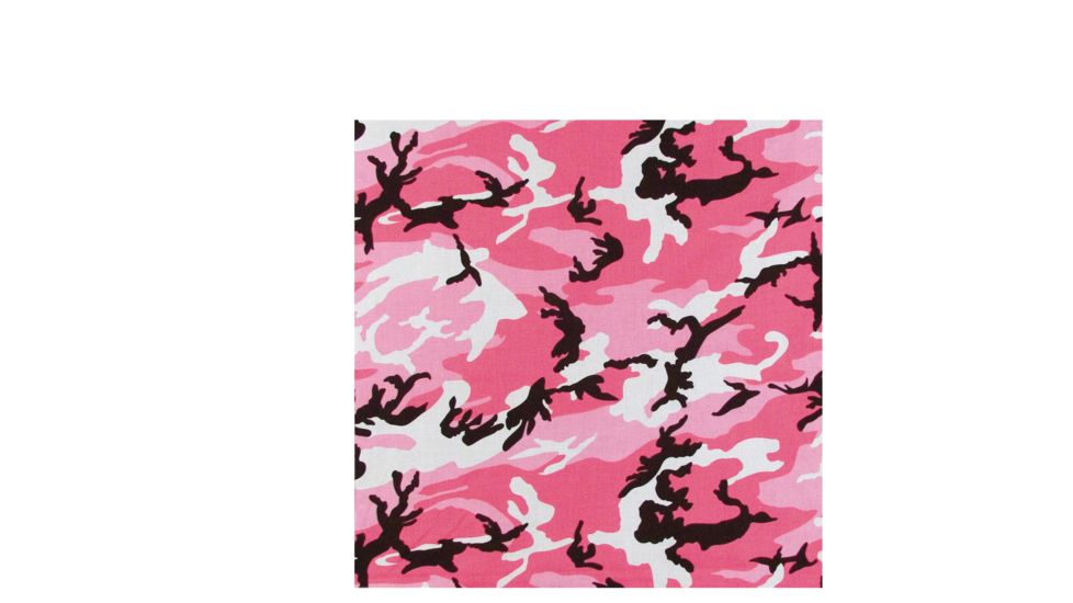 Rothco Colored Camo Bandana, Pink Camo, 4075-PinkCamo