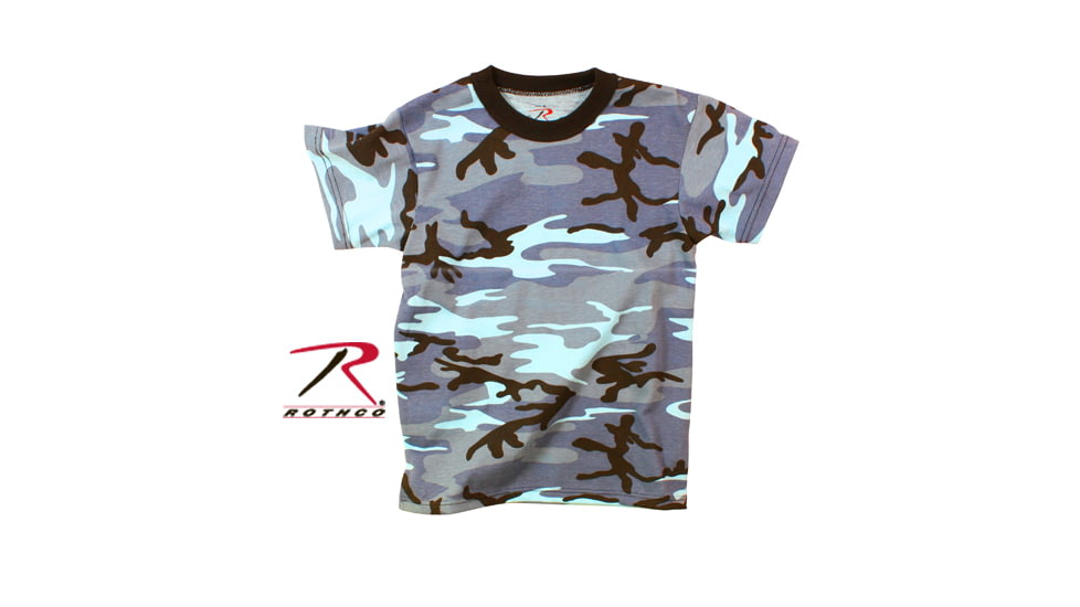 Rothco Colored Camo T-Shirts, Electric Blue Camo, Small, 60173-ElectricBlueCamo-S