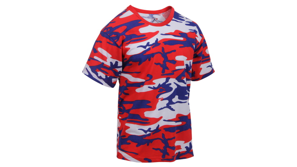 Rothco Colored Camo T-Shirts, Electric Blue Camo, Small, 60173-ElectricBlueCamo-S